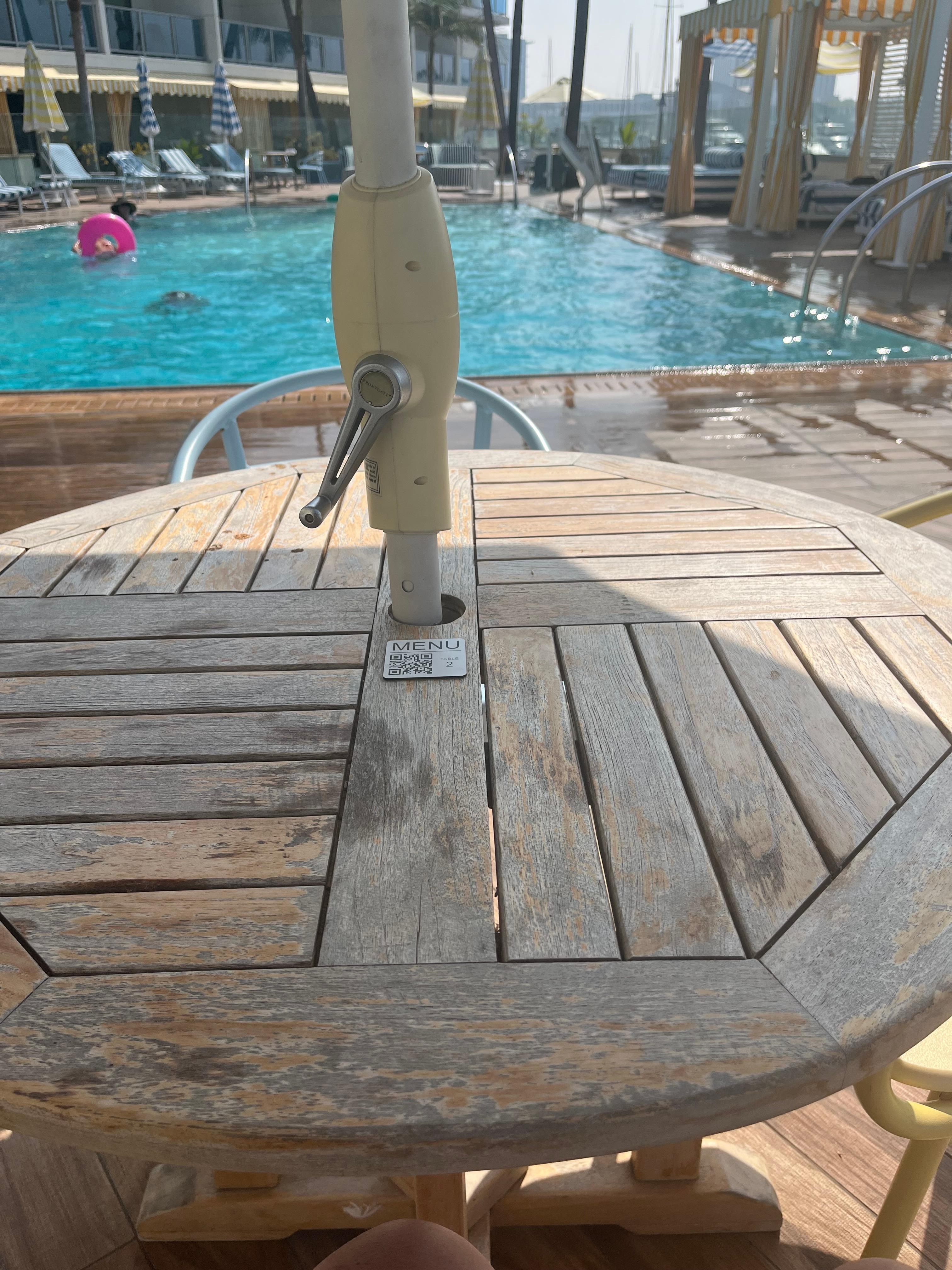 Table and pool
