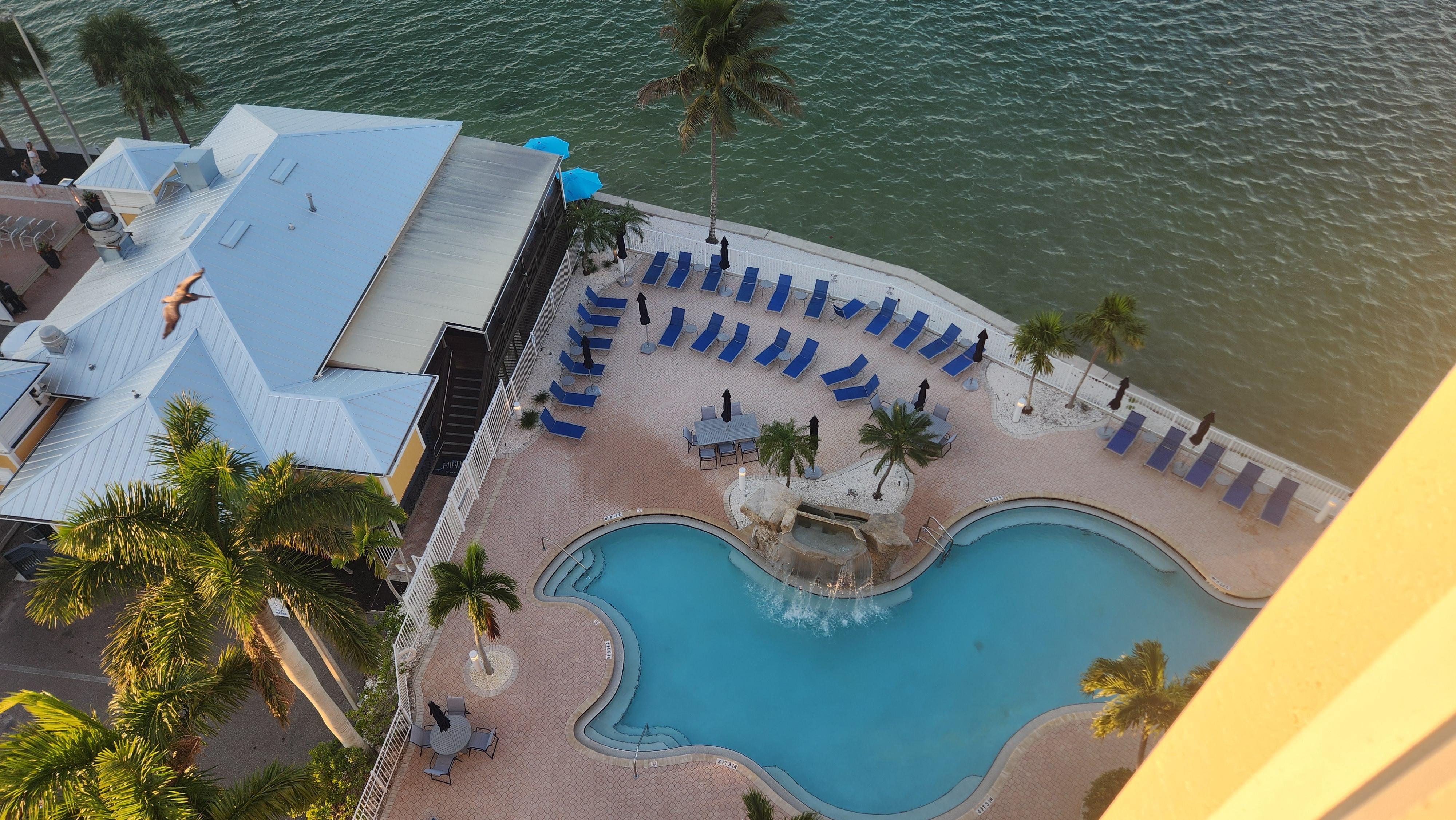 Pool view from balcony