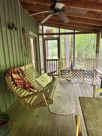 Great place for a cup of coffee listening to the water.