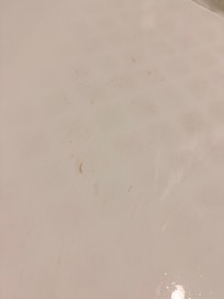 Tub stains