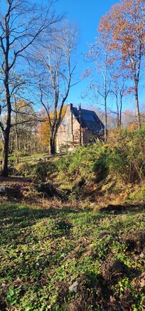 From the rear of the church