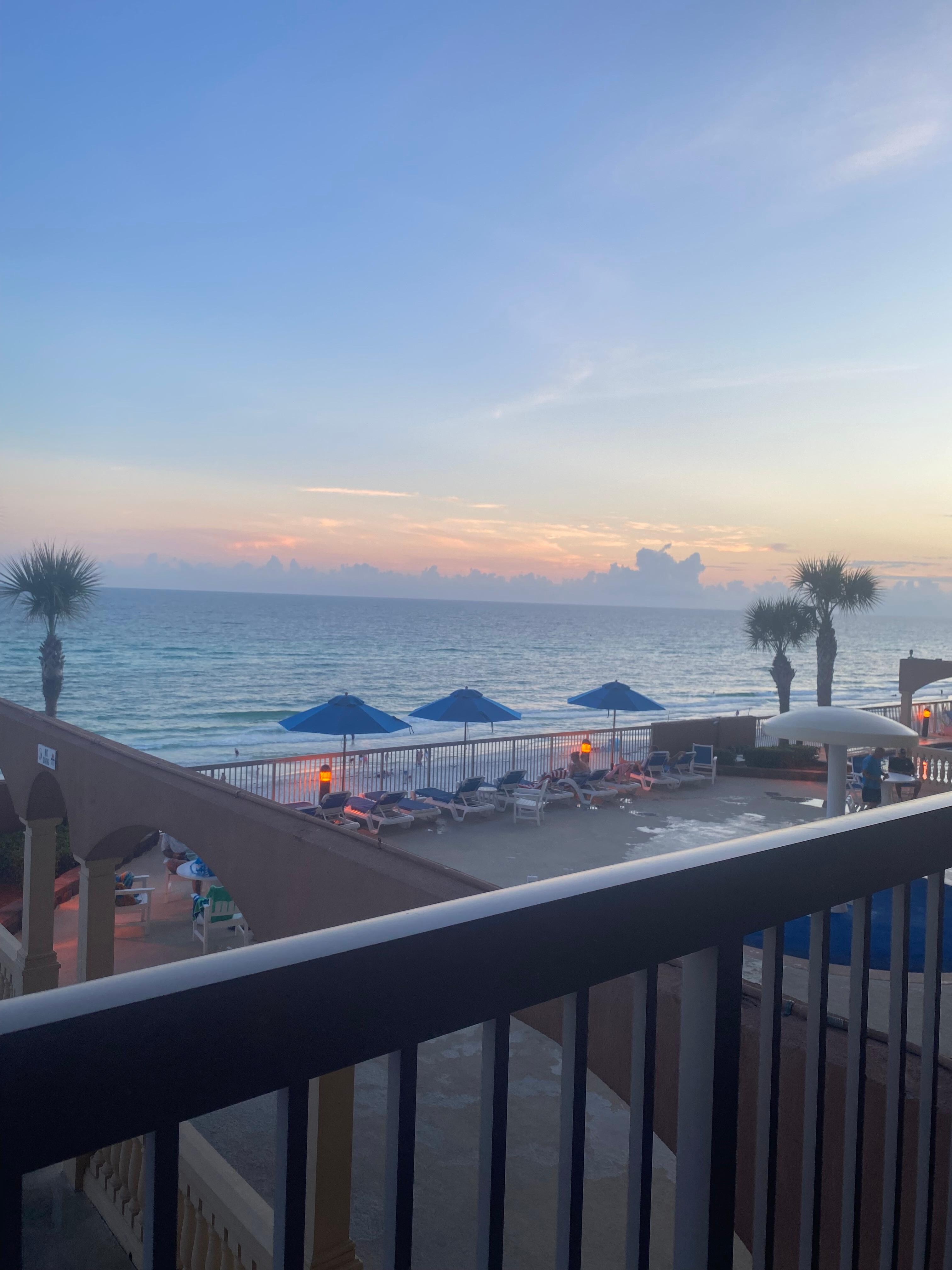 Sunset from balcony