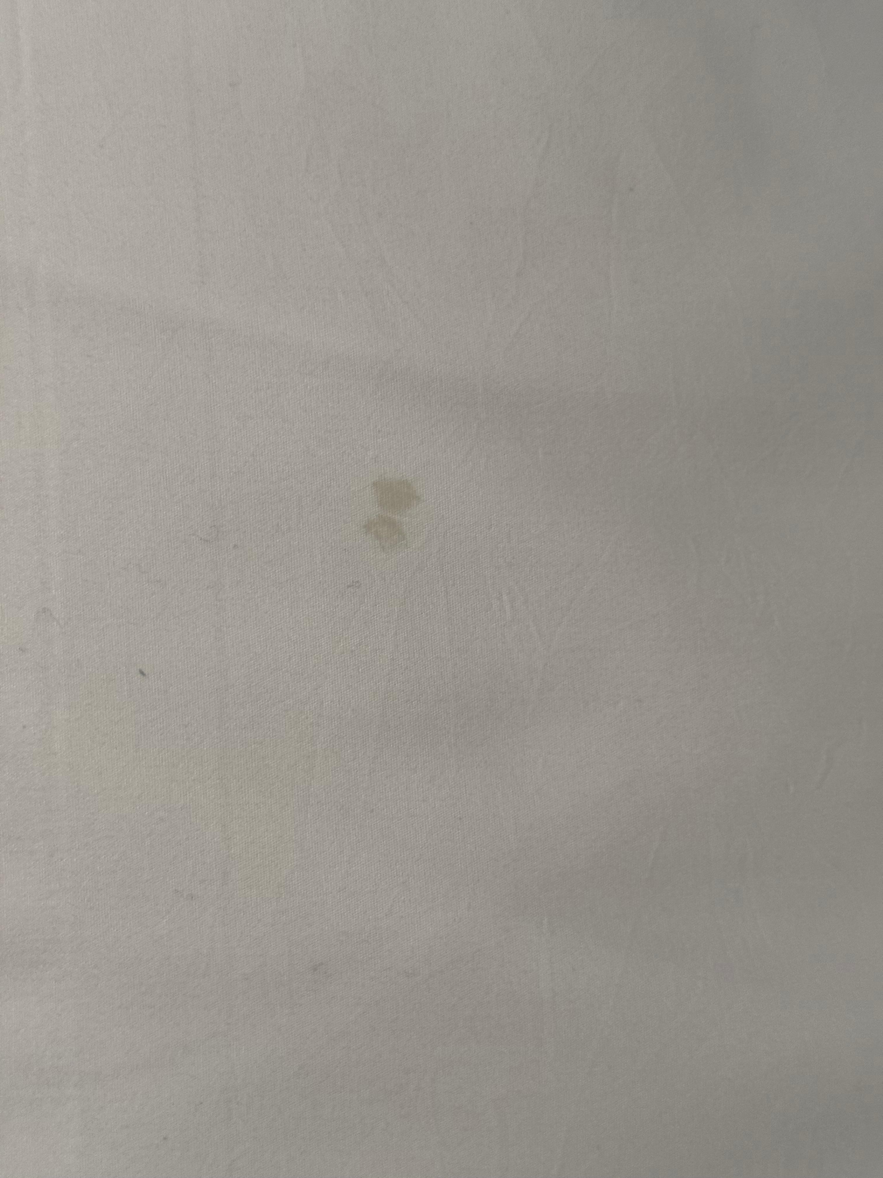 Stains on bed sheets 