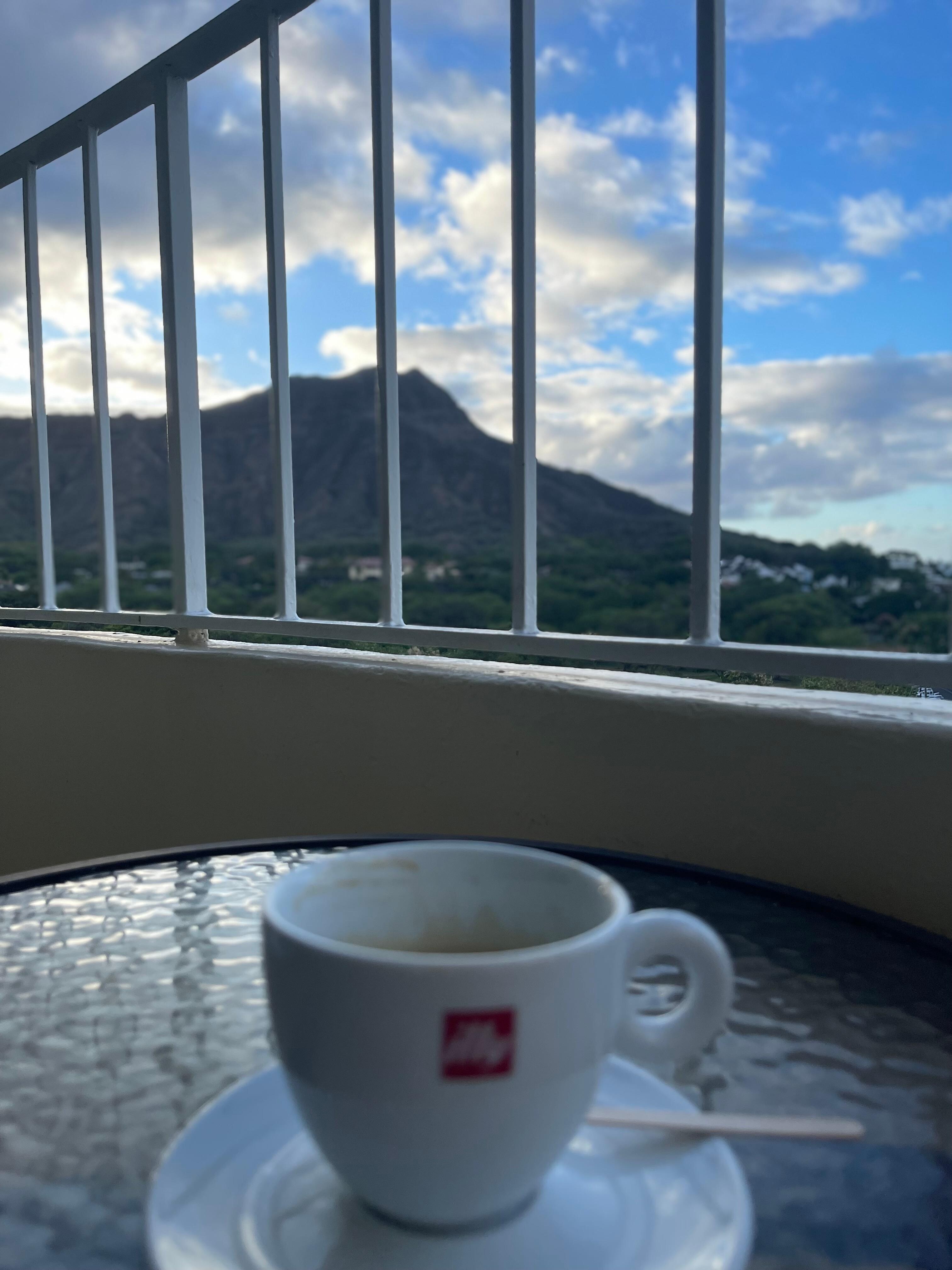 View of Diamond Head from our balcony.