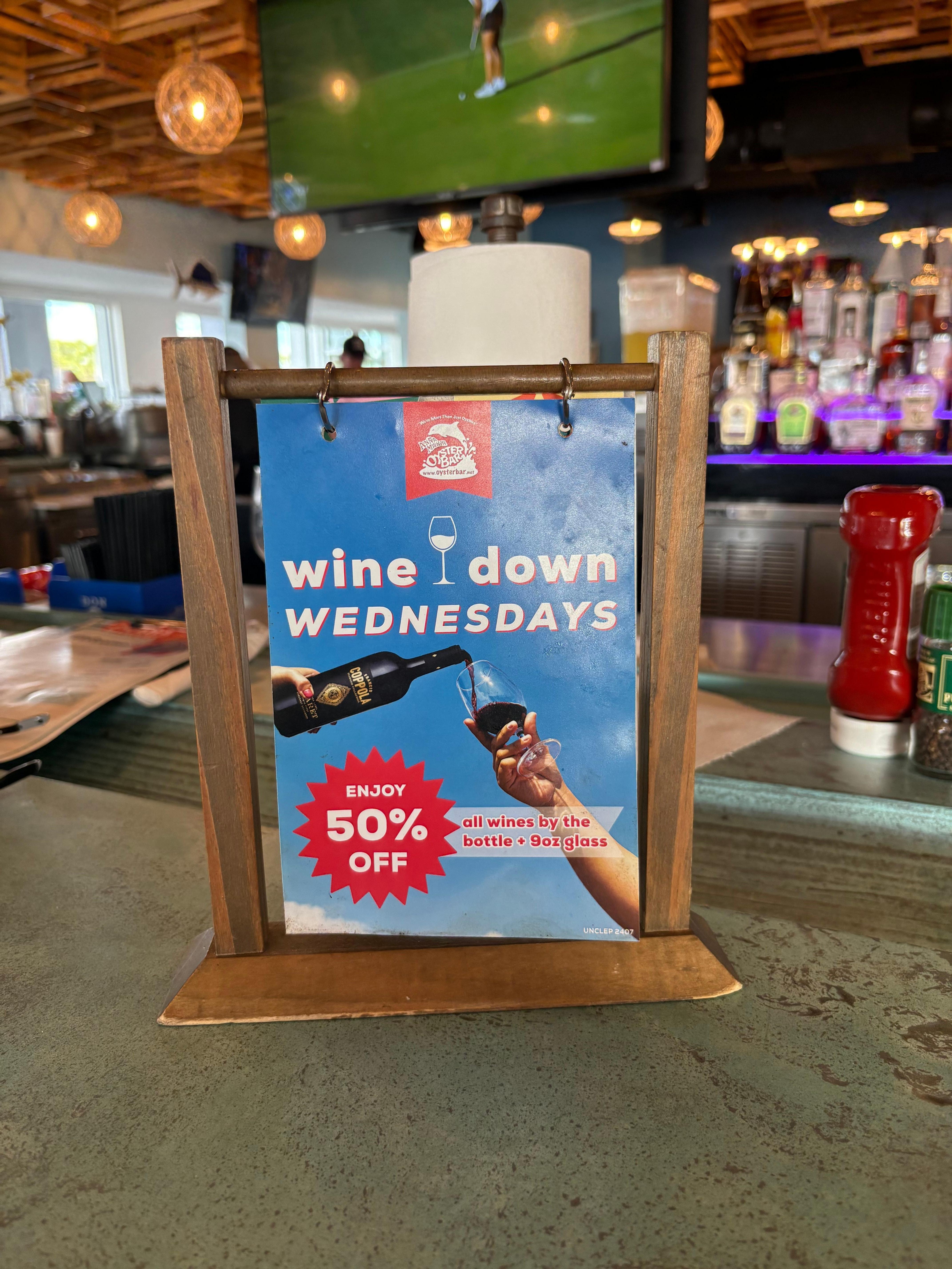 Oyster restaurant one mile away