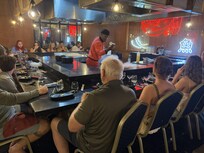 Dinner at Sakura! SO MUCH FUN for all ages and delicious, too!