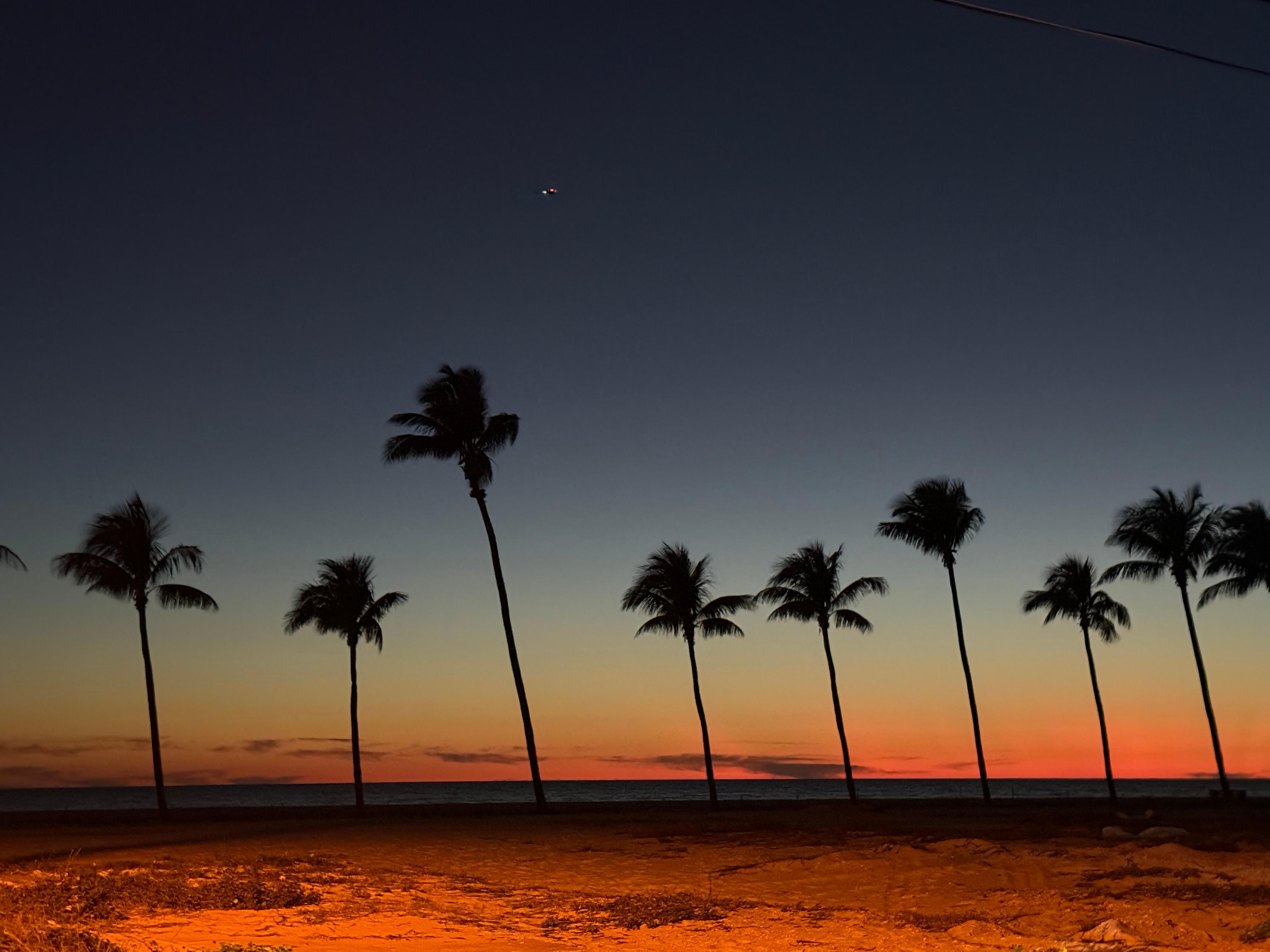Sunset by the old Red Coconut
