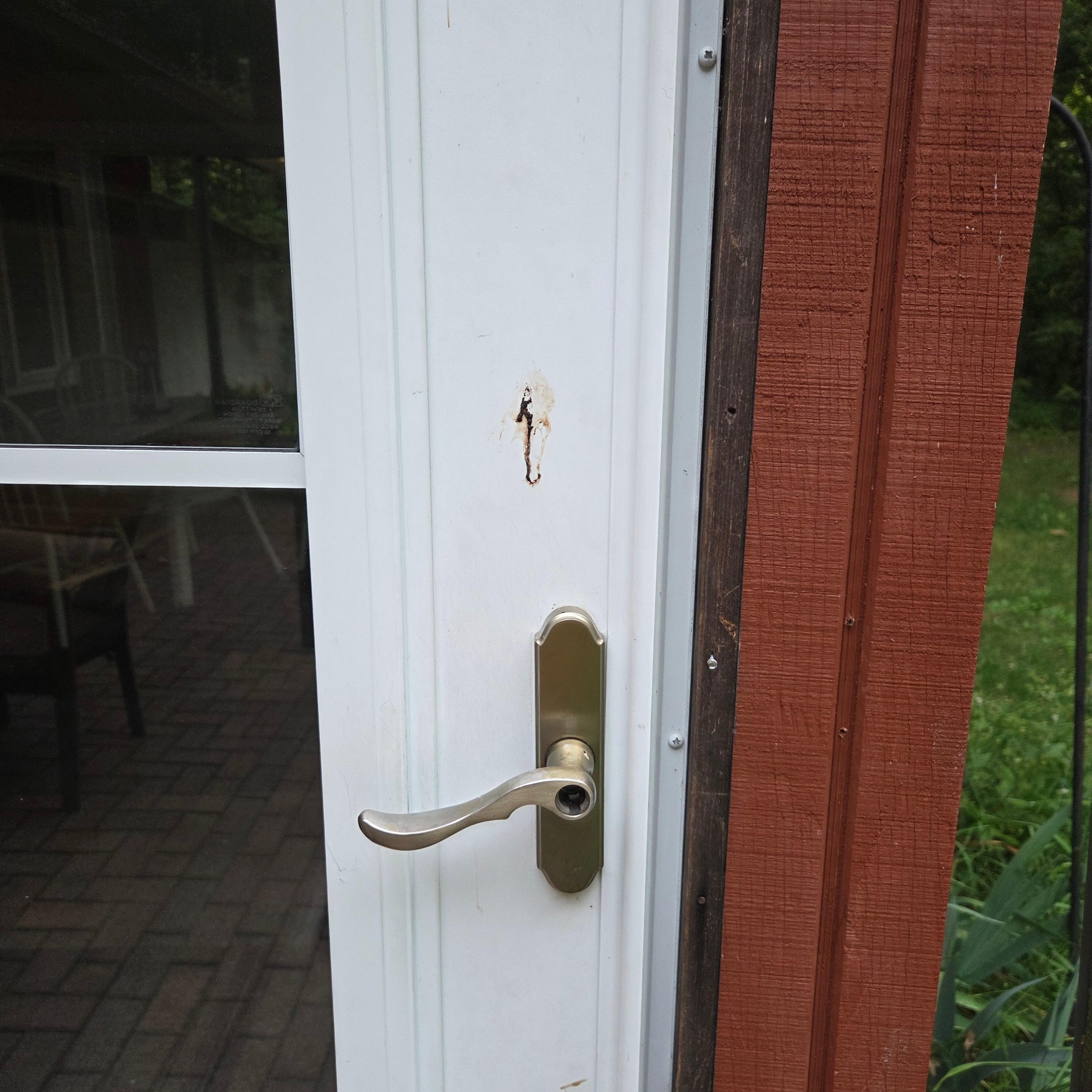 Something gross on door