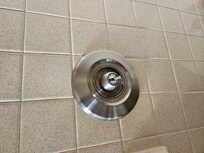 Missing shower knob.