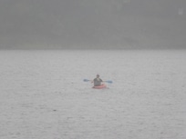 A foggy, misty morning.