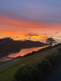 Sunset viewed from the patio