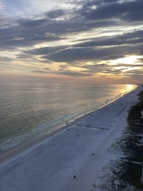 Beautiful sunset from balcony