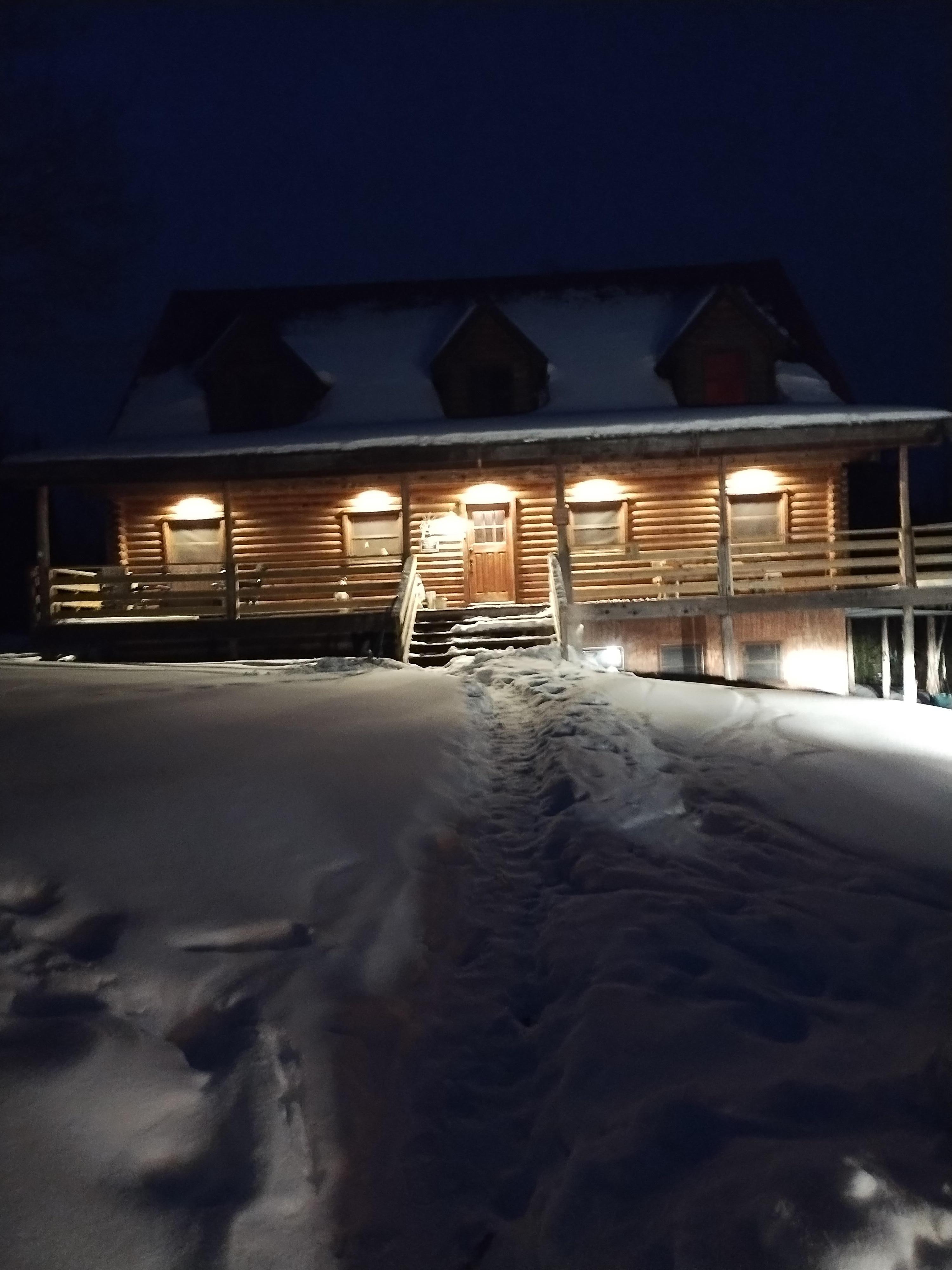 Our introduction as we came in at night.