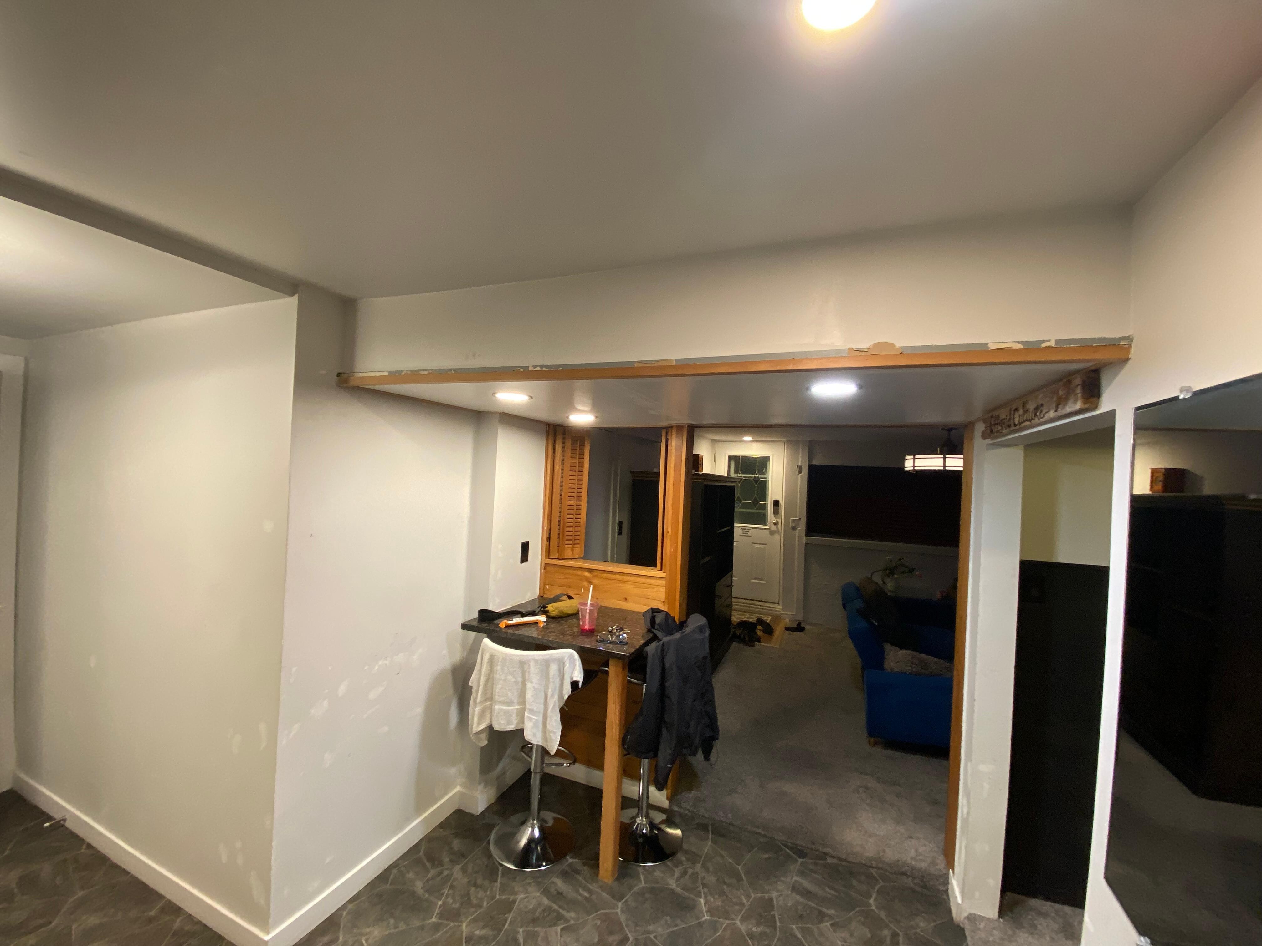 The walls/ceiling not meeting was everywhere.
