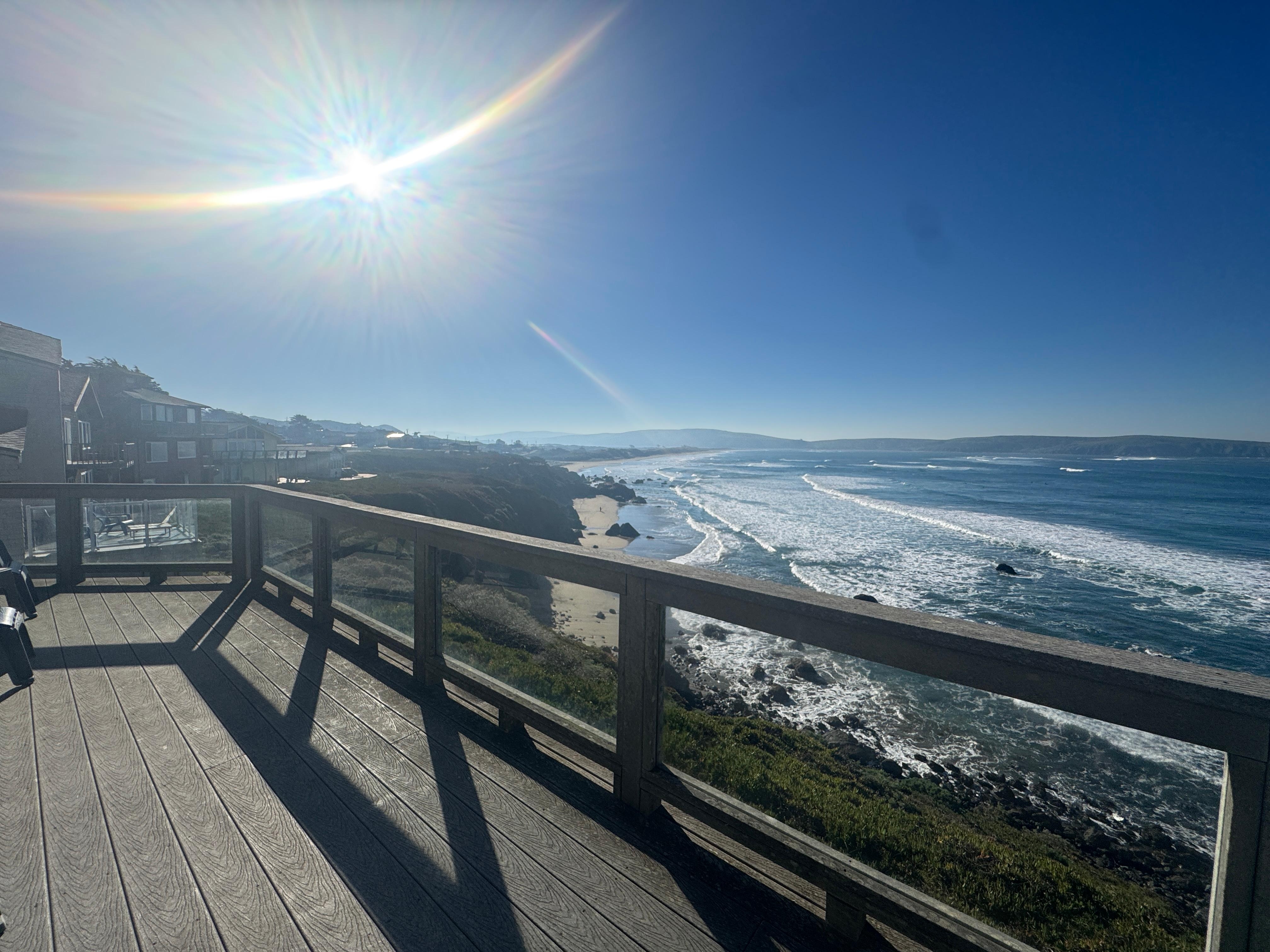View from upstairs balcony 