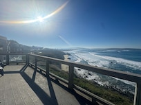 View from upstairs balcony