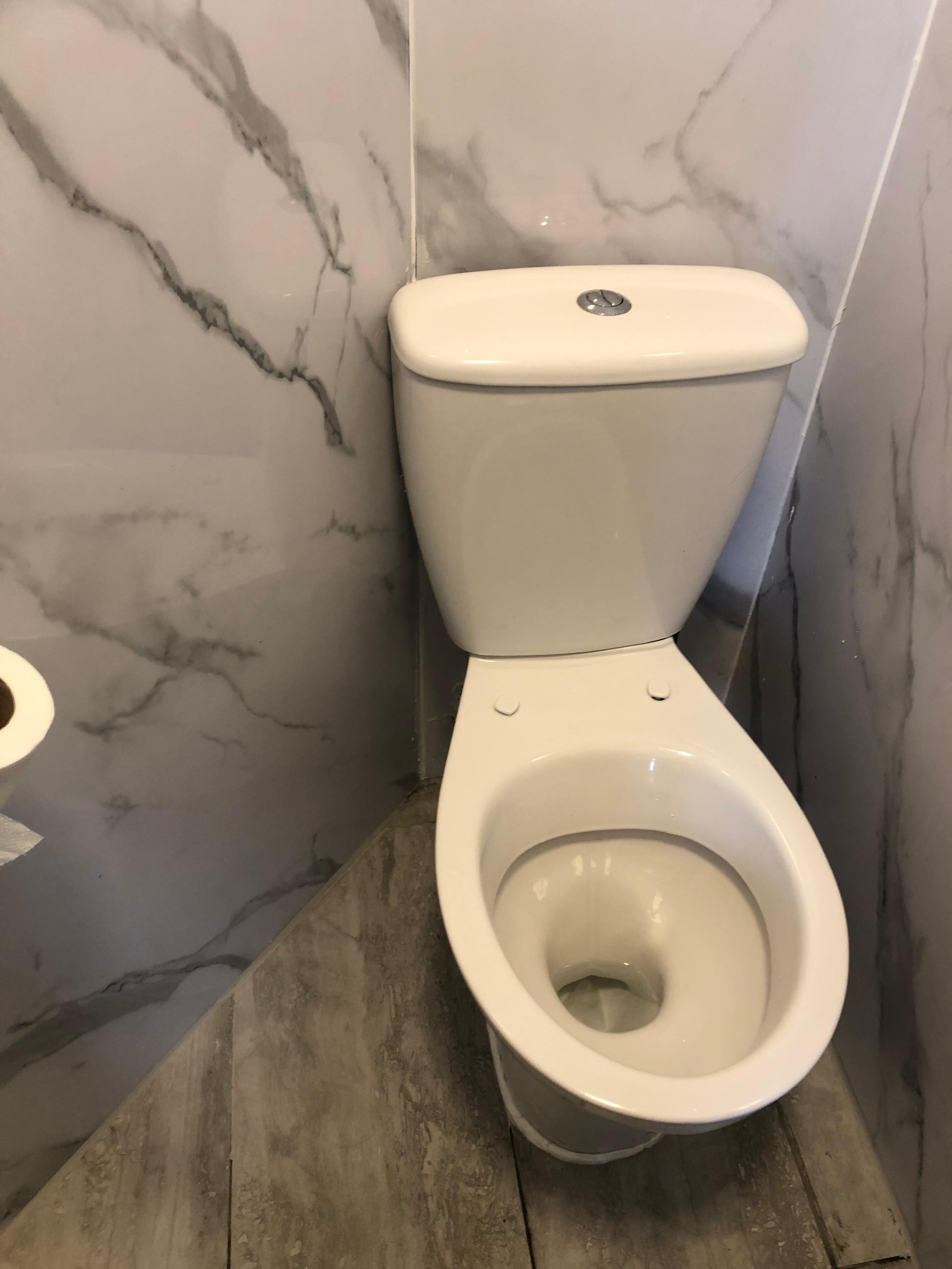 pas de lunette sur le wc mais le pire chasse d eau qui ne fonctionne pas...