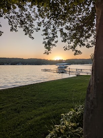 Perfect lake sunset views.
