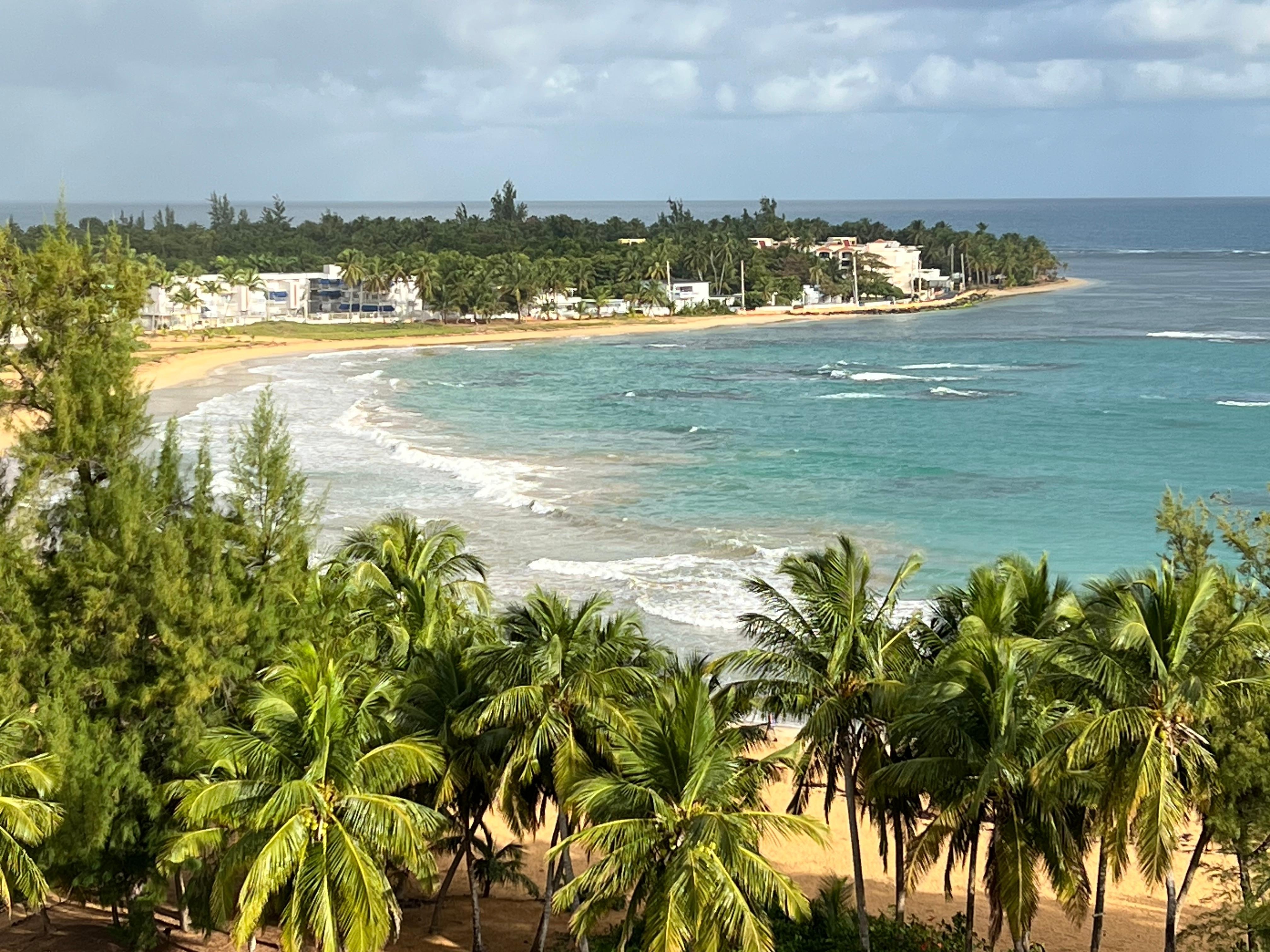 View from our 10th floor apartment balcony facing north