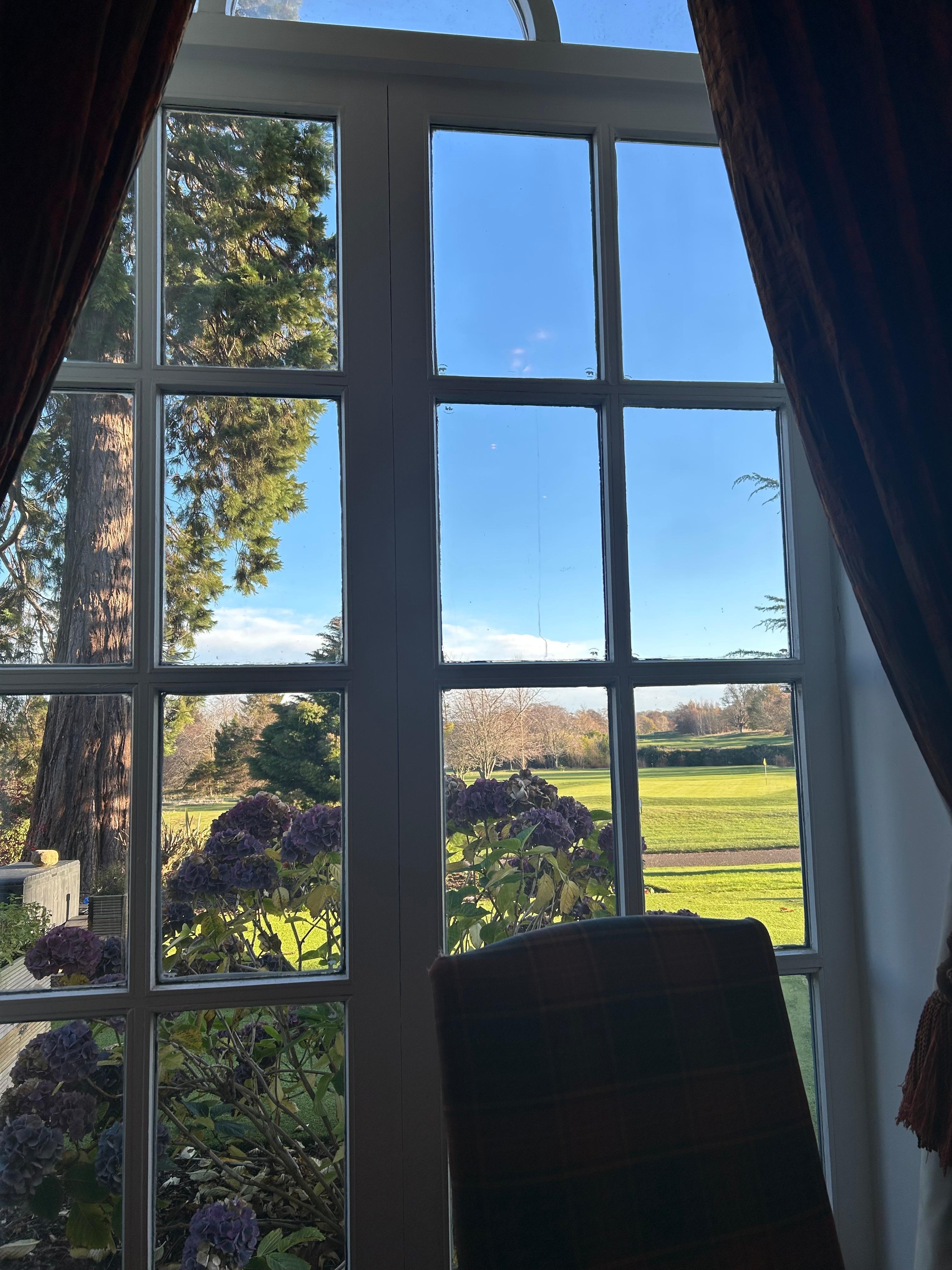 View from breakfast room