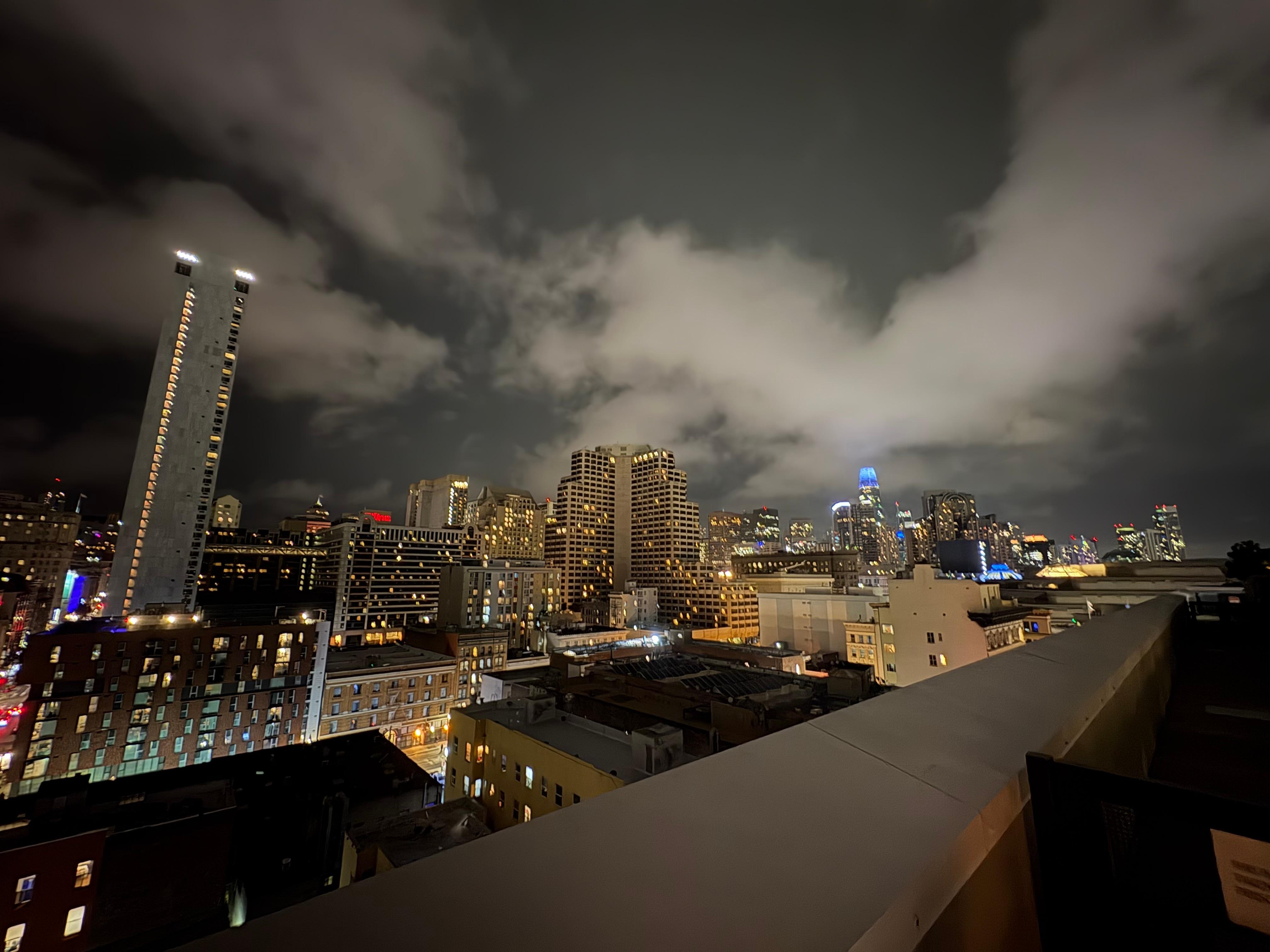 View from rise of run