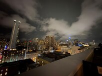 View from rise of run