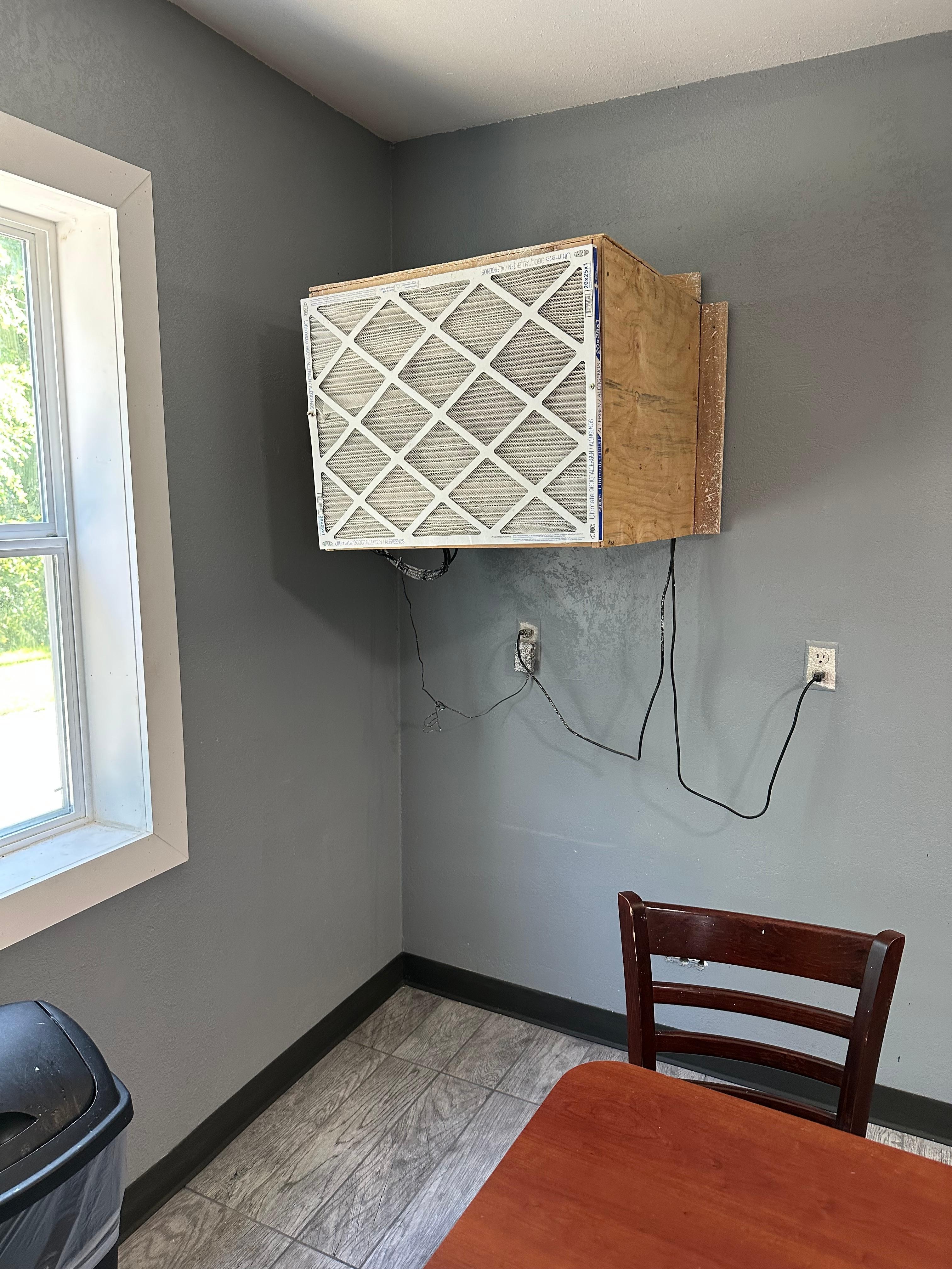 AC unit in the dinning room