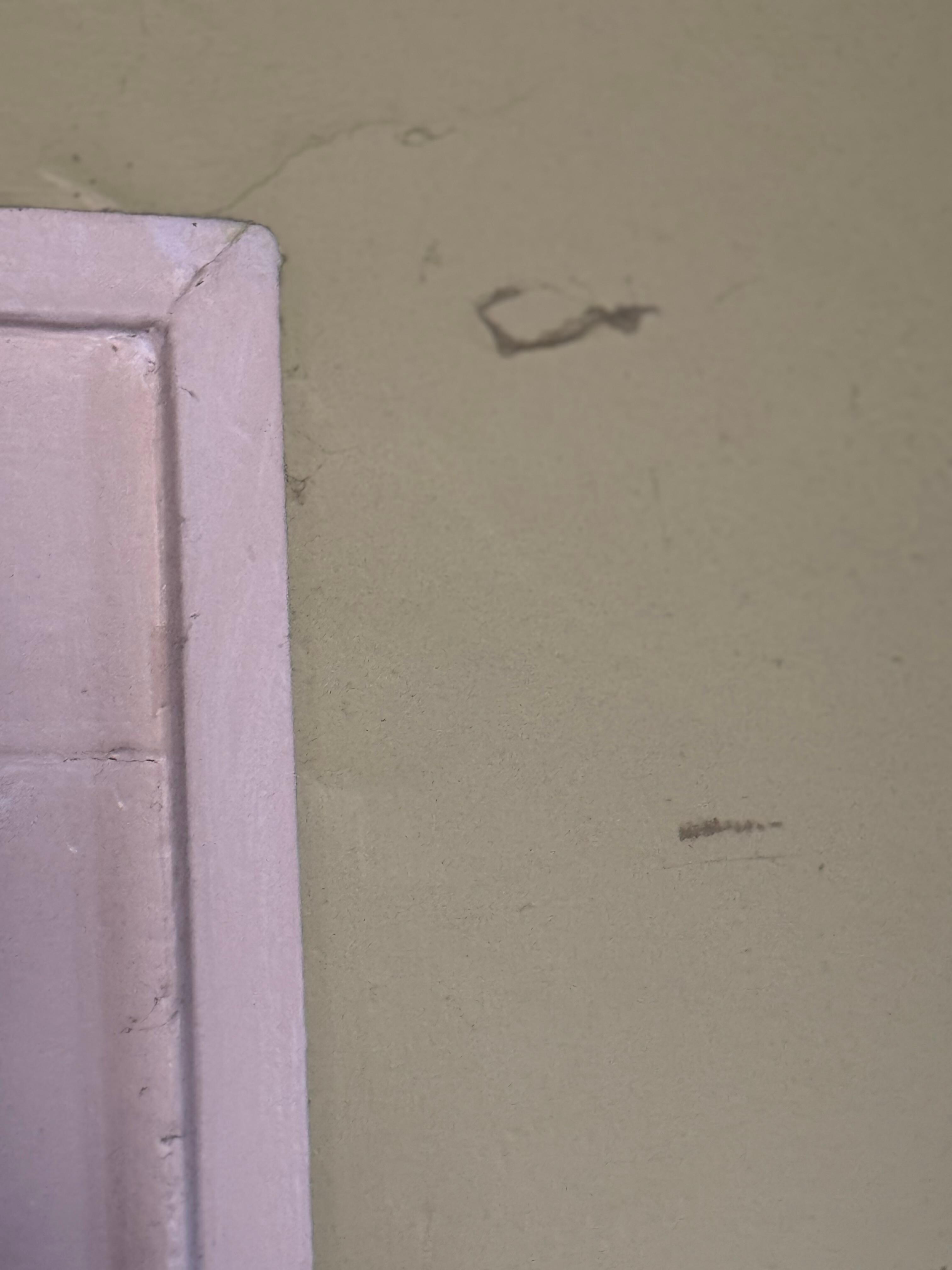 Dust on walls
