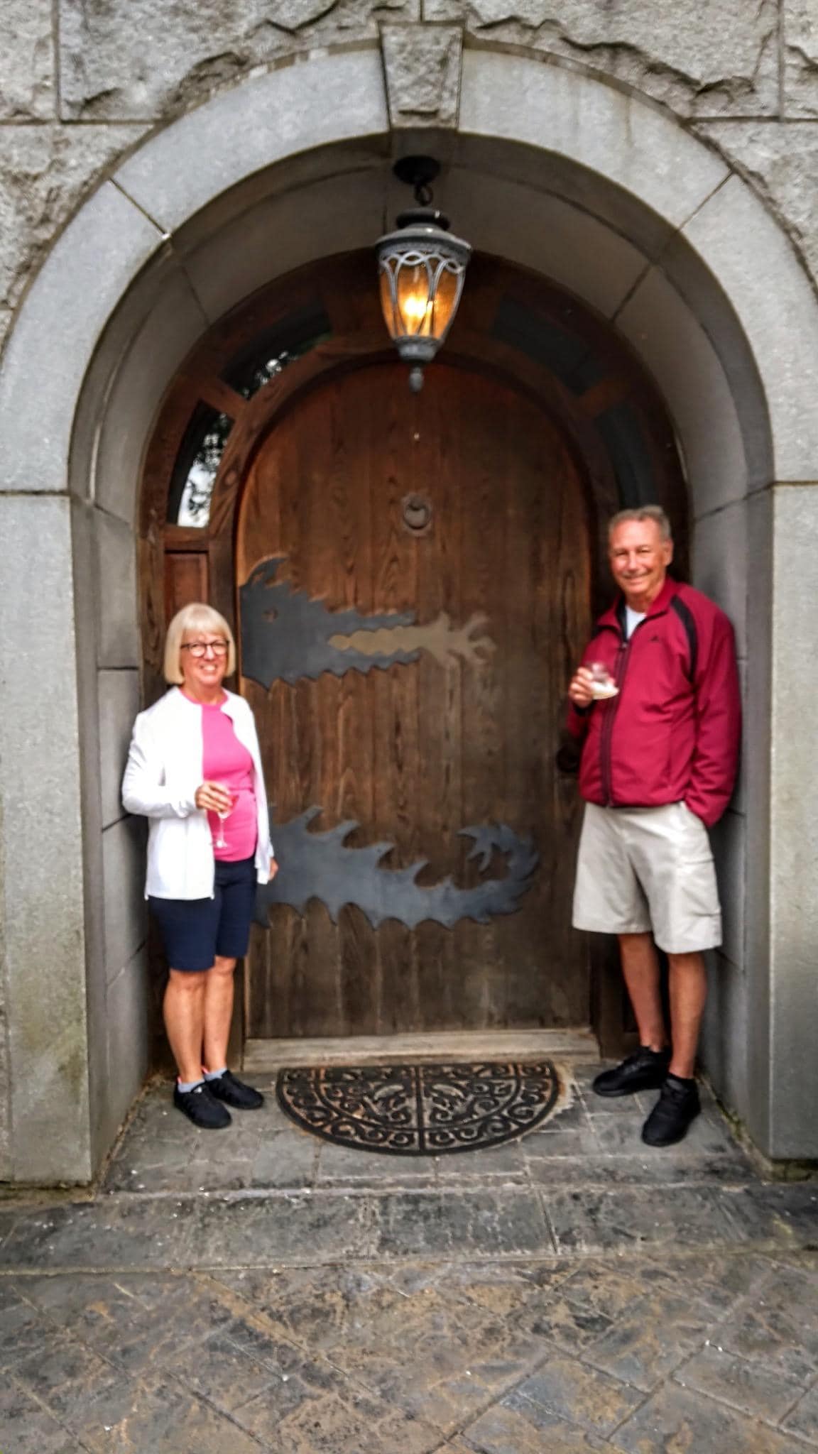 The dragon at the front door