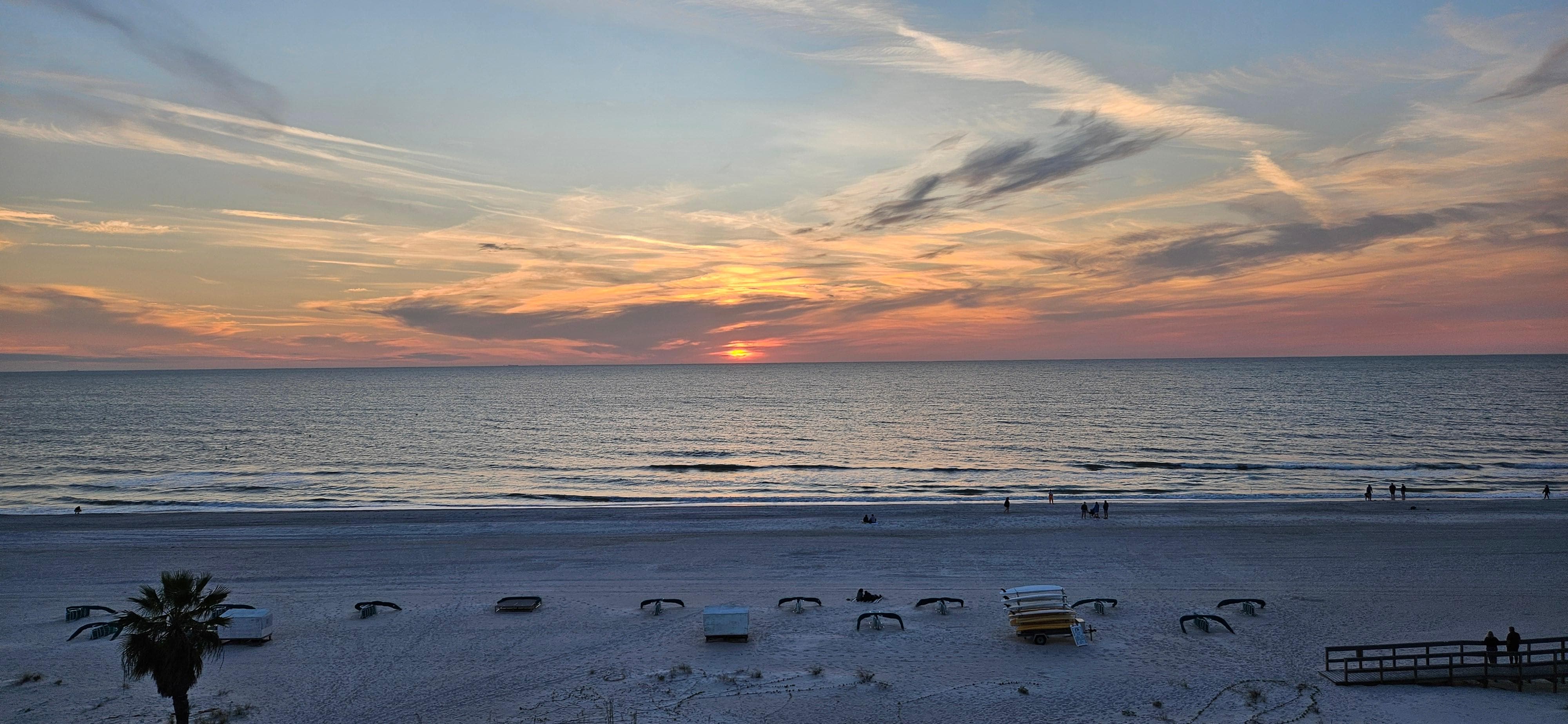 Sunset from the balcony 