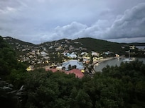 The view from deck next to bedroom.