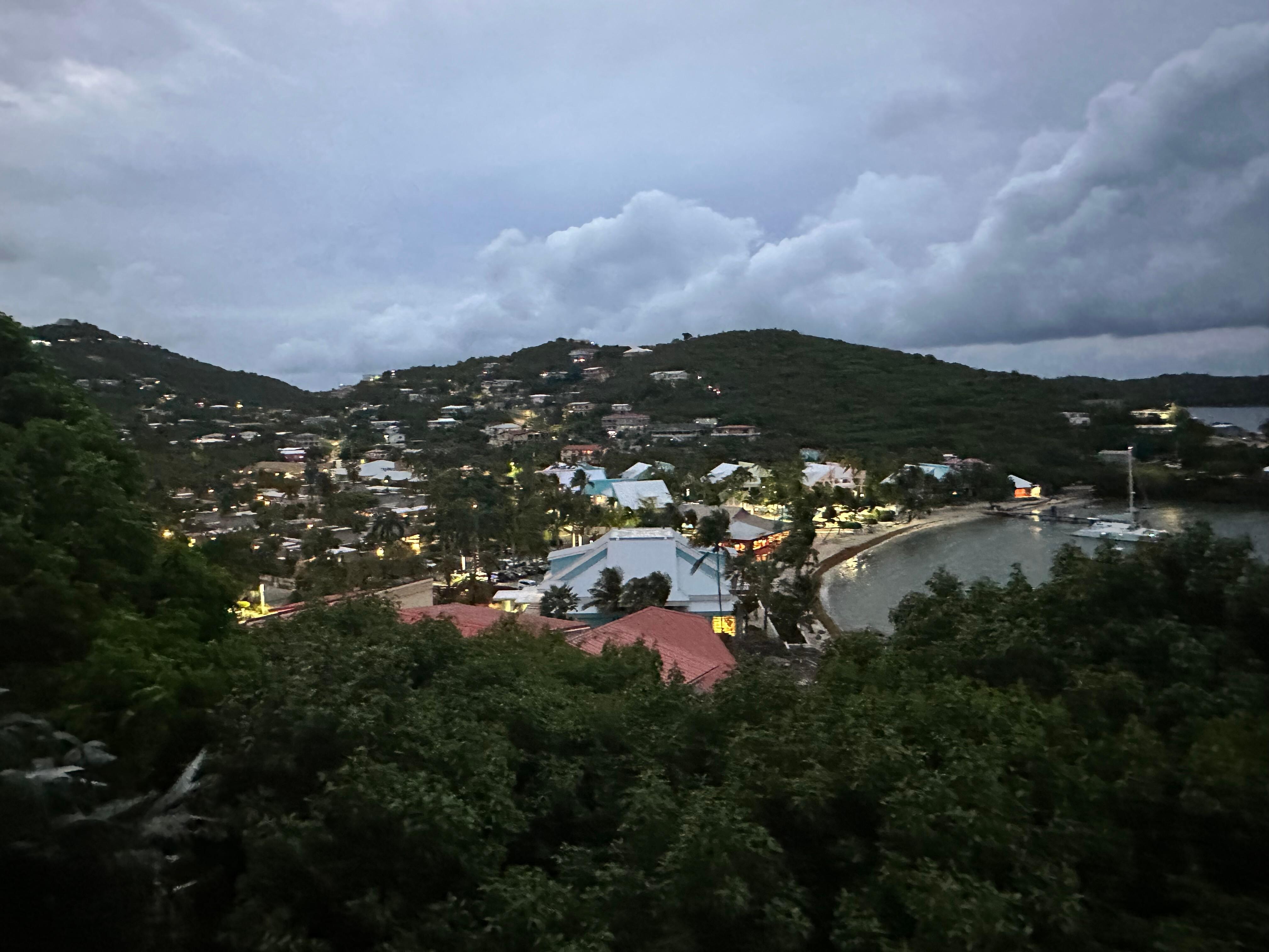 The view from deck next to bedroom. 