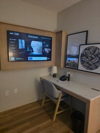 Office area for my husband's virtual meetings