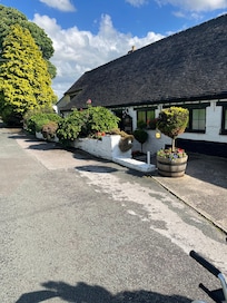 At front of the inn