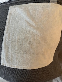 Dirty washcloth