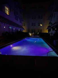 Lobby level pool
