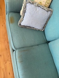 Stained couch
