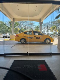 Taxi cab was called for us and arrived in a few mins.