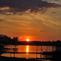 Sunset on Olcott Lake