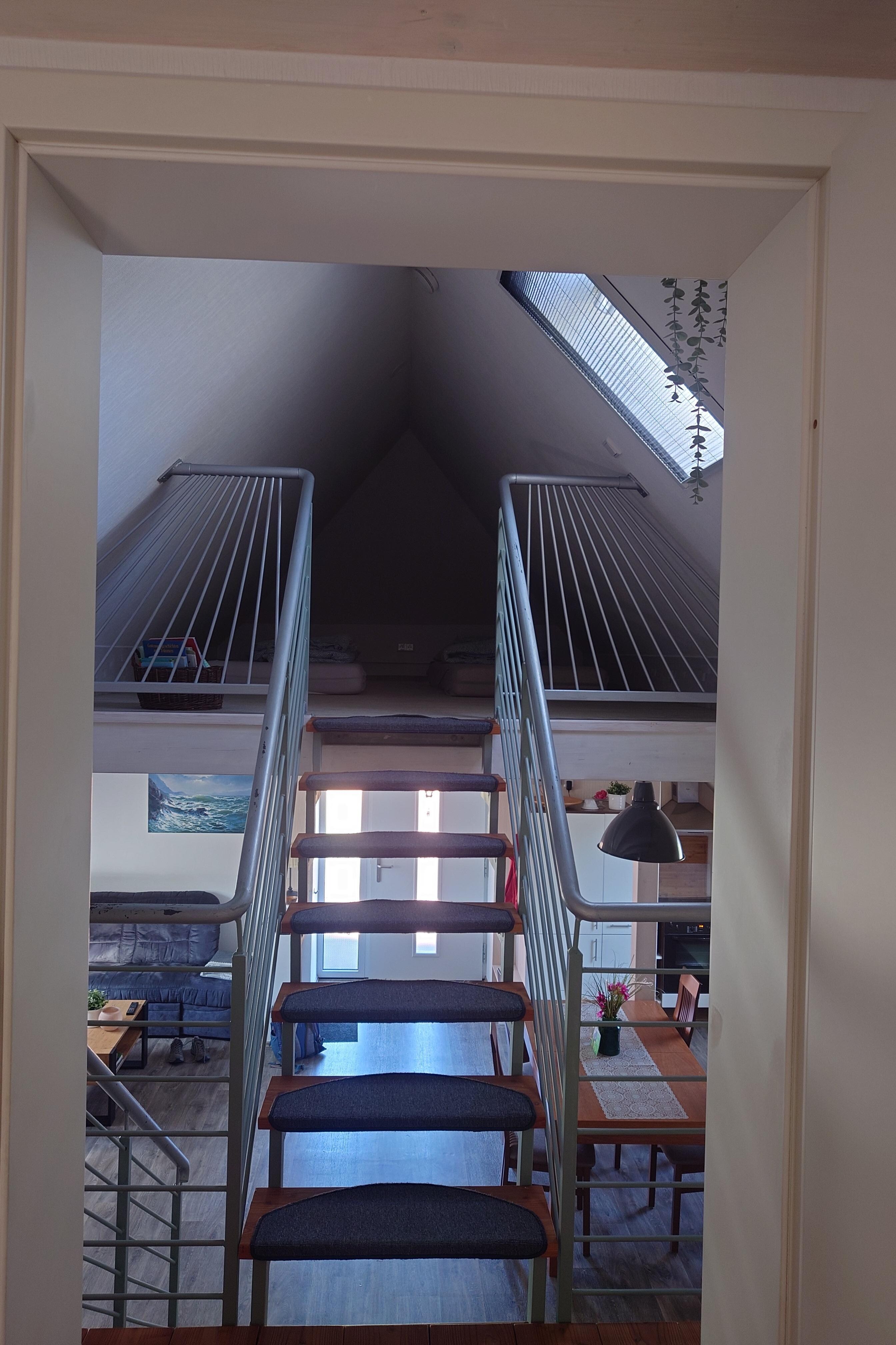 Treppe zum Spitzboden