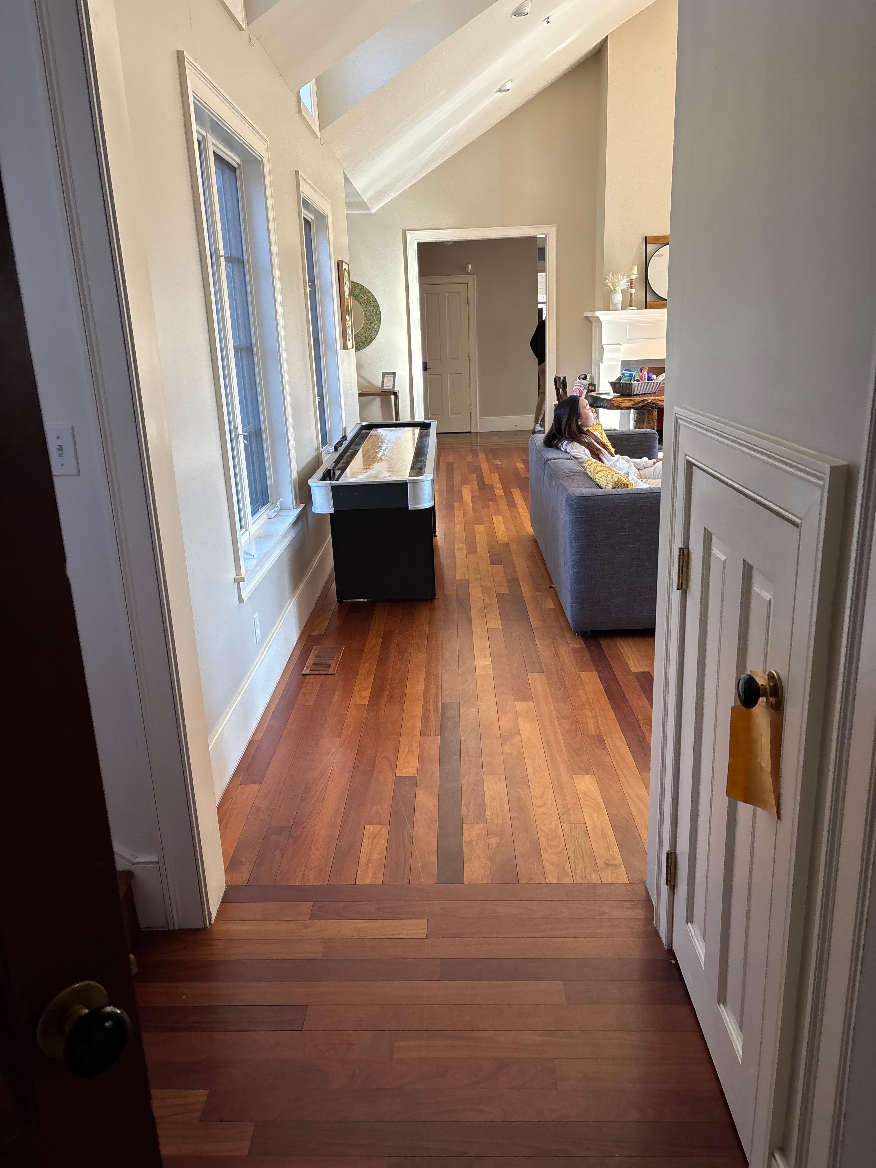 Clean and well-decorated home with different “wings” to the house 