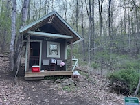 The cabin! Lovely breeze from the screen door.