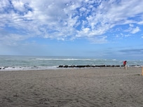 The dog beach was a hit with our dog.