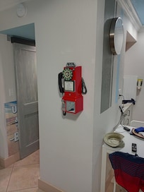 Payphone Land line, no coins needed.