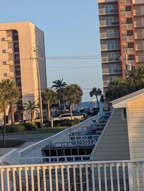 Looking at the ocean.