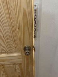 Chain lock with nothing to attach to