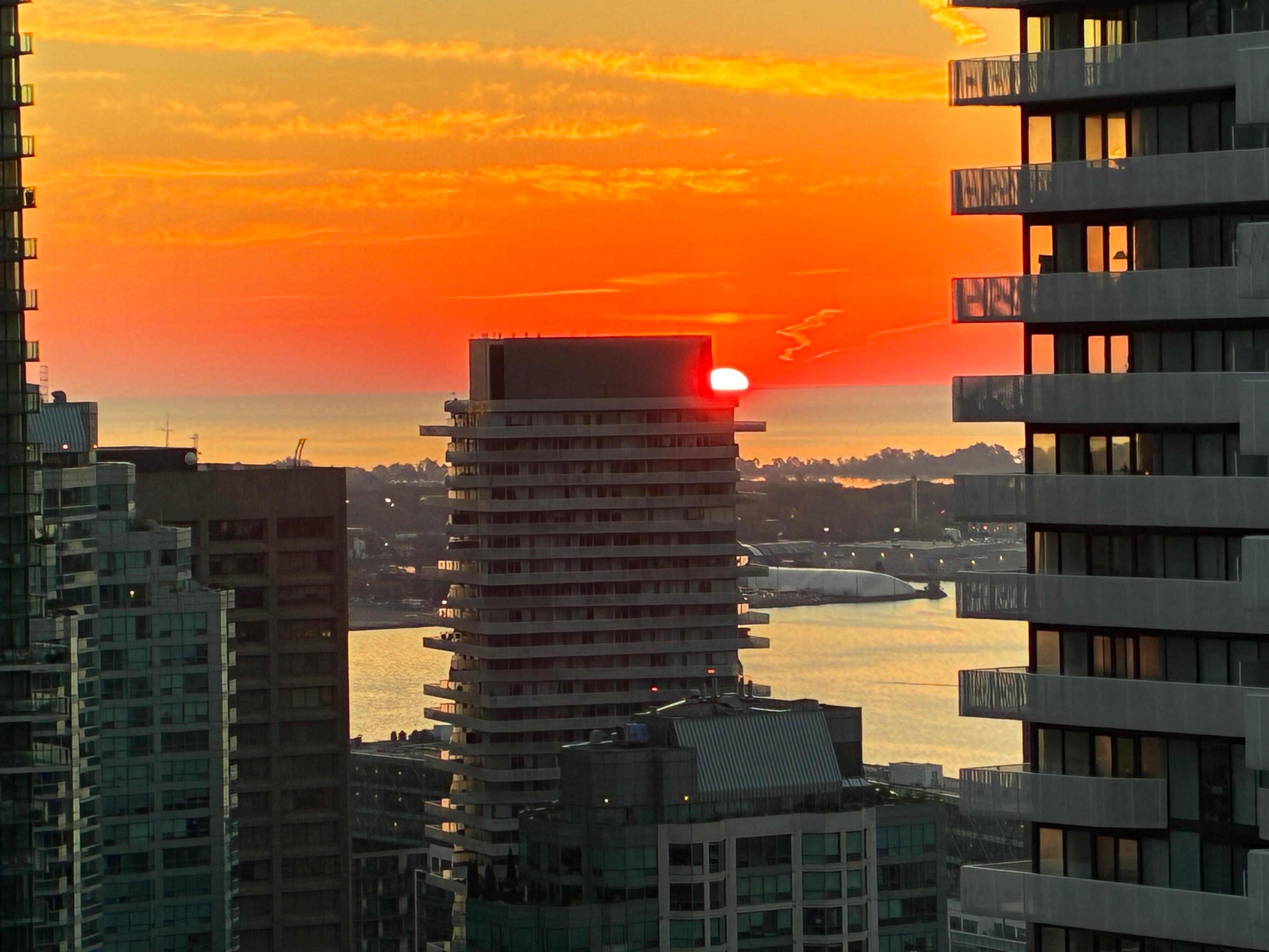 Sunrise from balcony