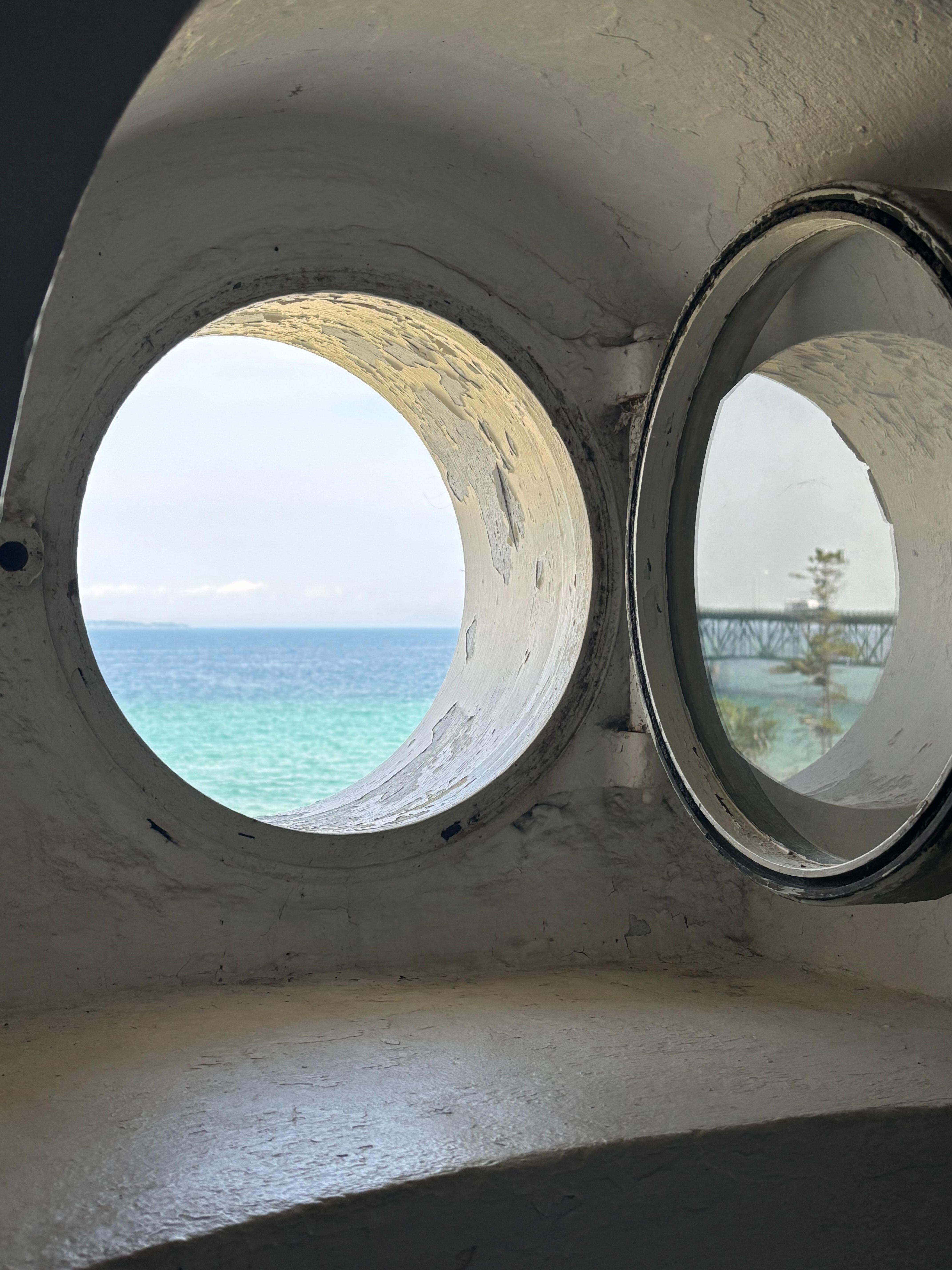 View from the lighthouse in Mackinaw City