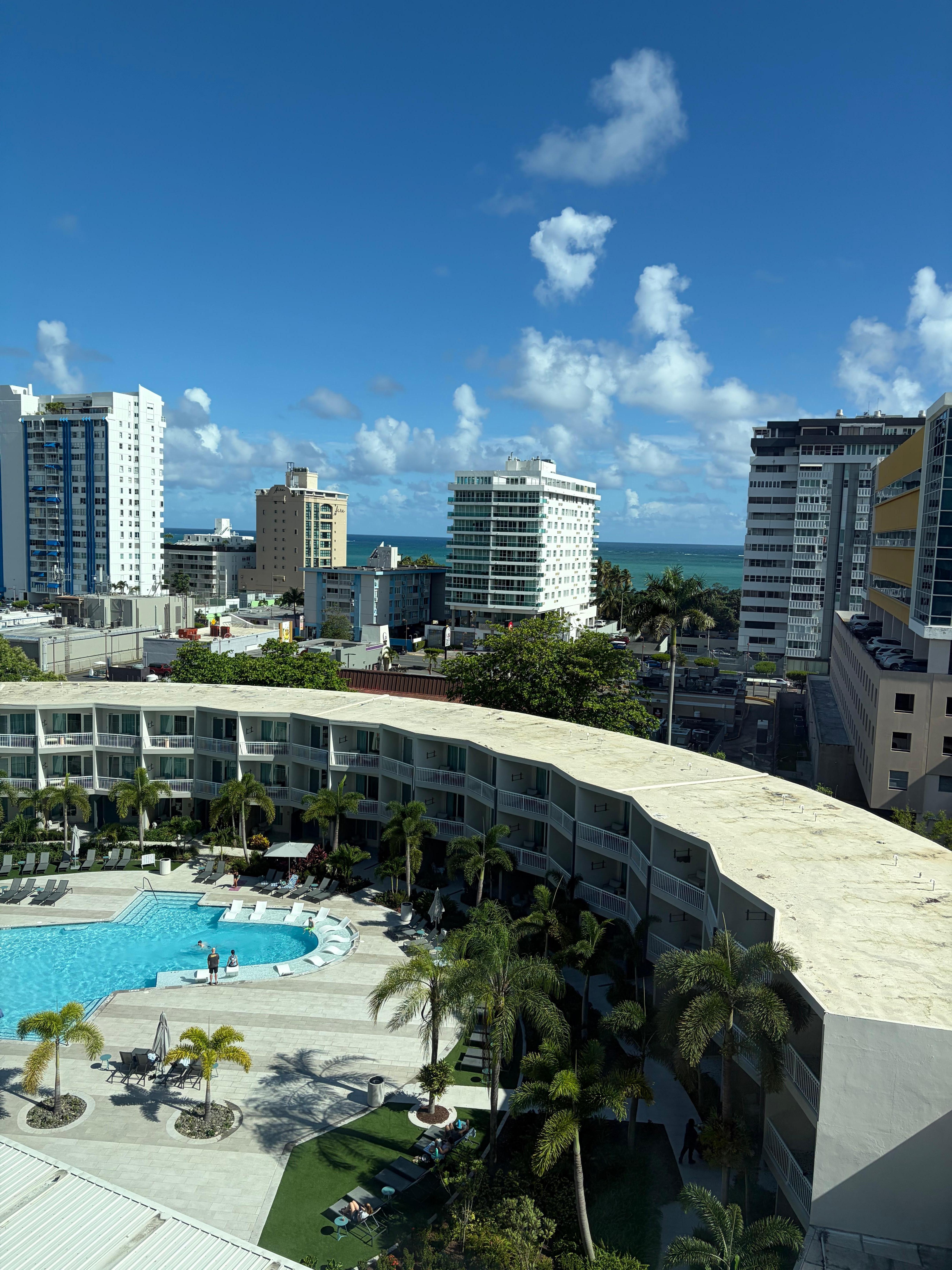 View from hotel room. 