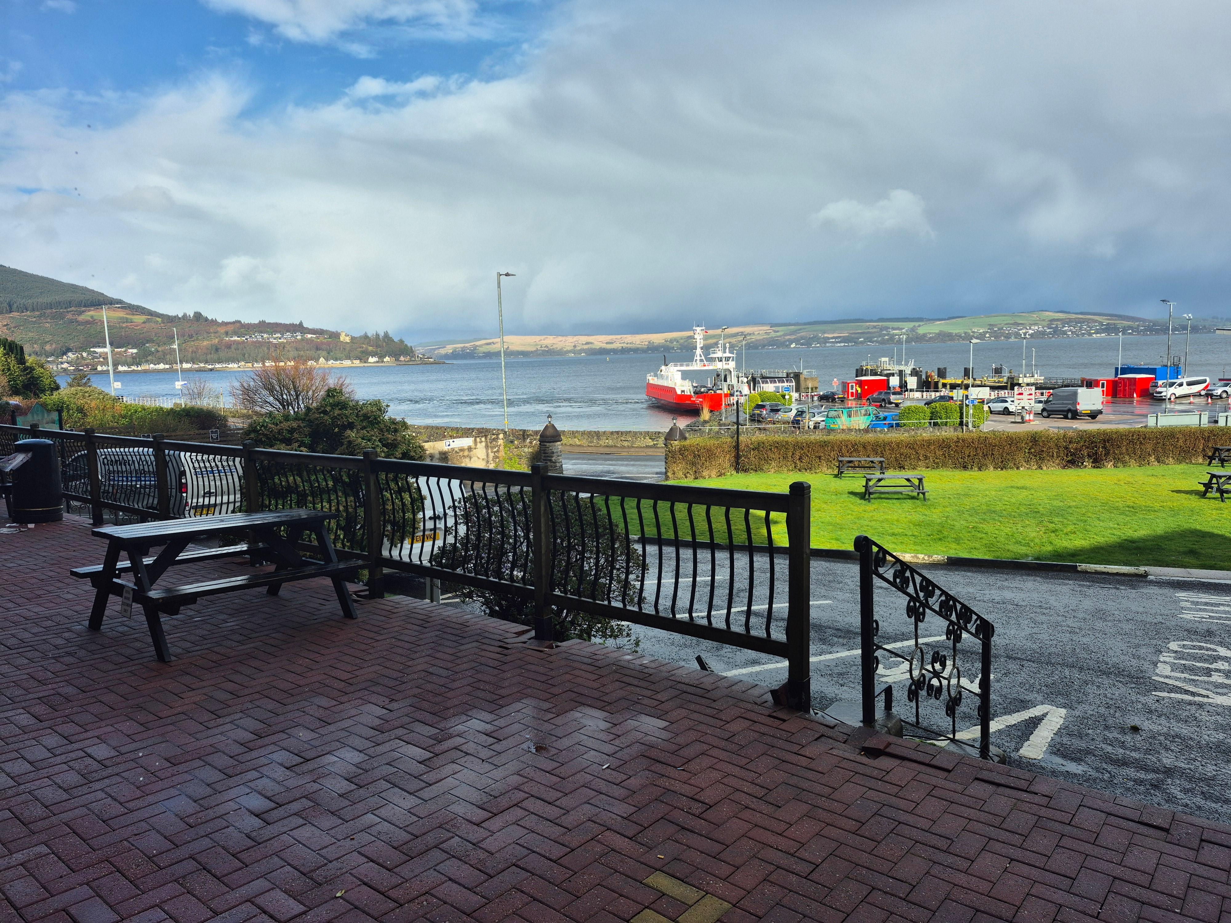 The view from the front door of The Royal Marine Hotel